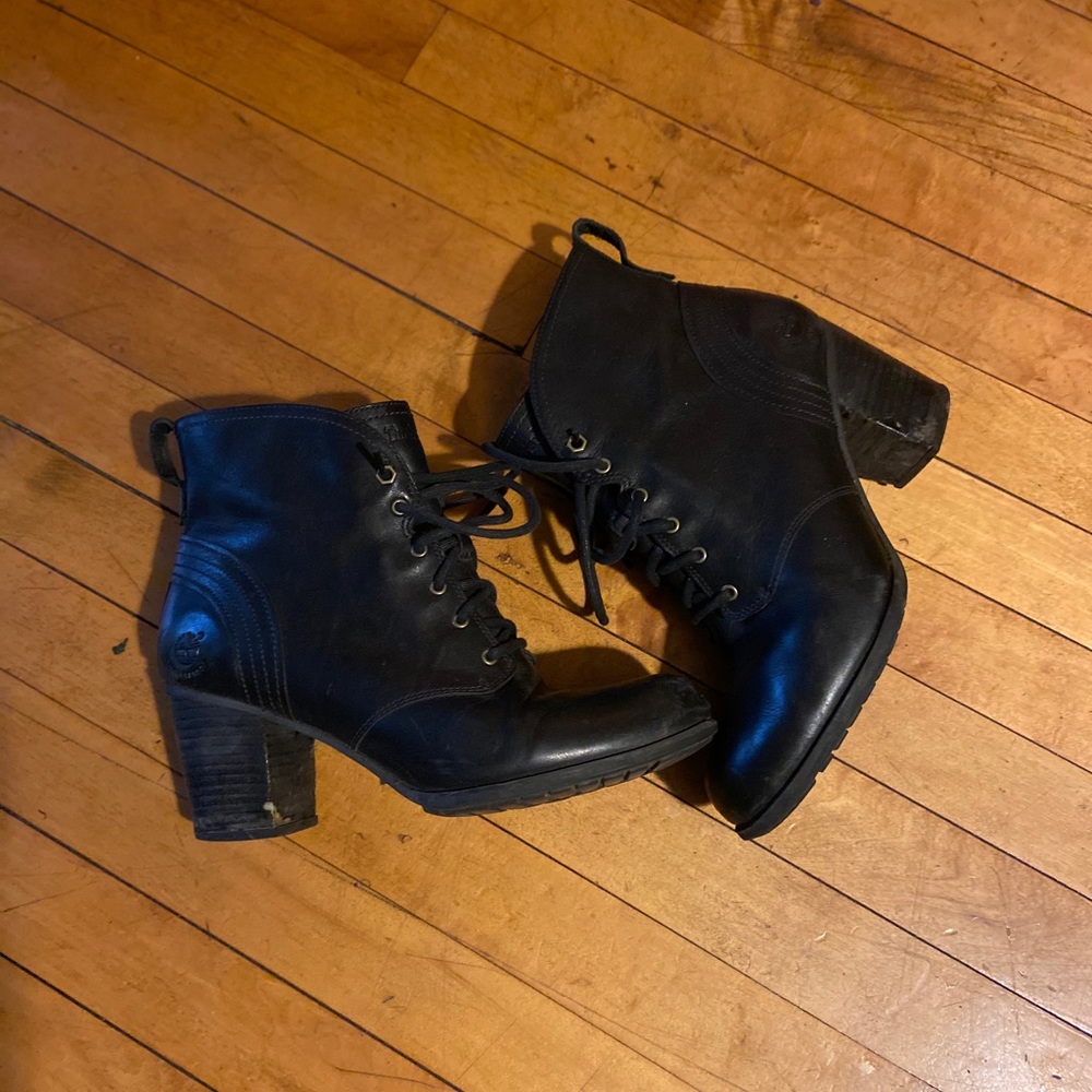 Women’s black Timberland boots